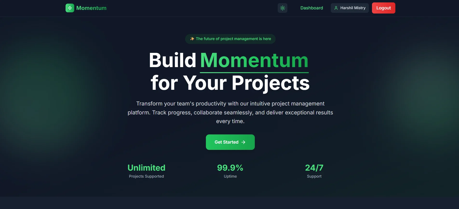Momentum — Homepage